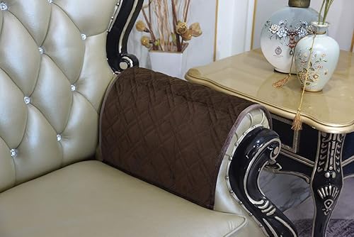 Miniatura 10 de Haomaijia - Funda de sofá antideslizante para sofá de cuero, funda acolchada para proteger el sofá de perros, niños, manchas, etc.