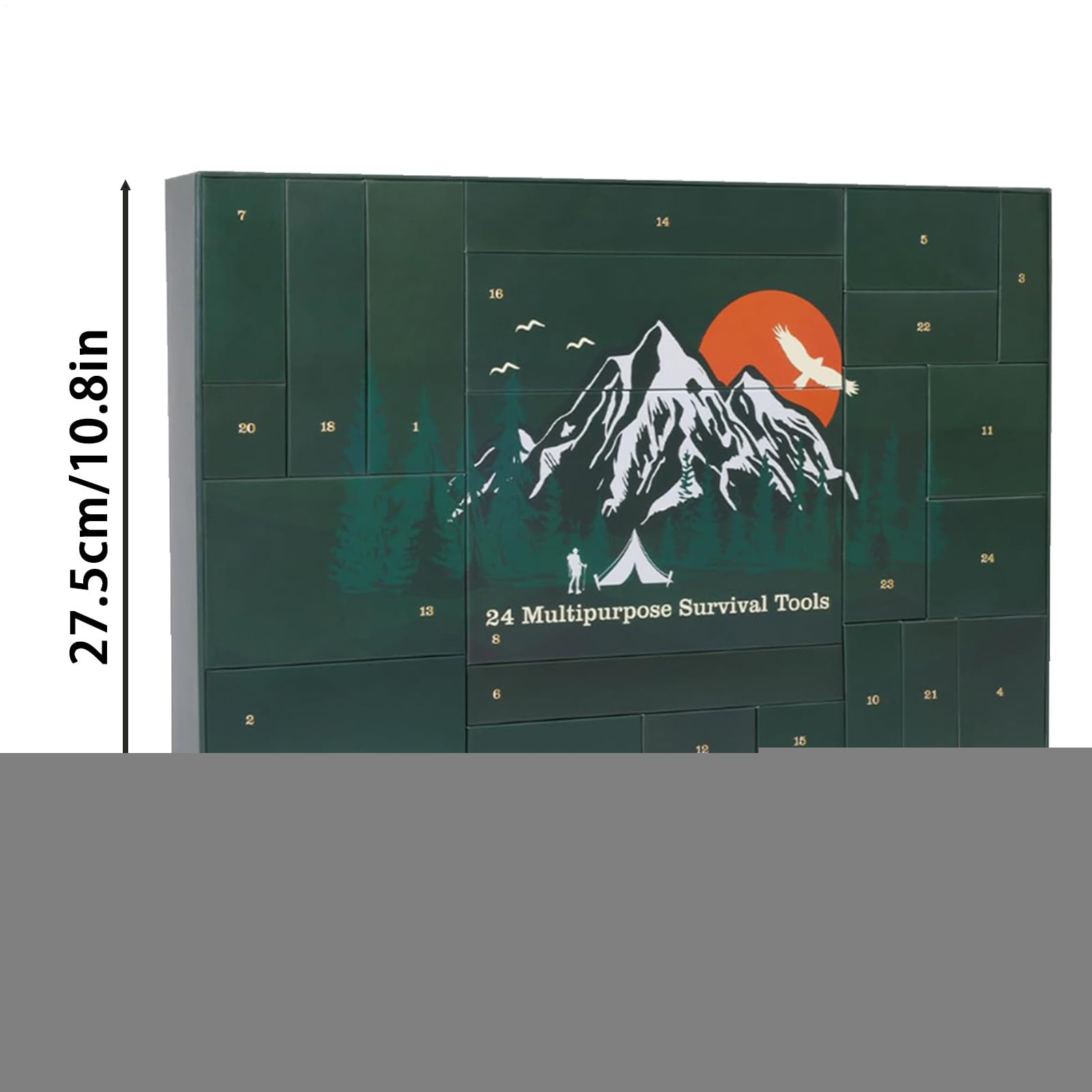 Adventskalender für den Weihnachts-Countdown 24-tägige Überlebensausrüstung | Countdown Zum Adventskalender Für Familien Jugendliche Erwachsene Outdoor Camping Angeln Und Abenteuer
