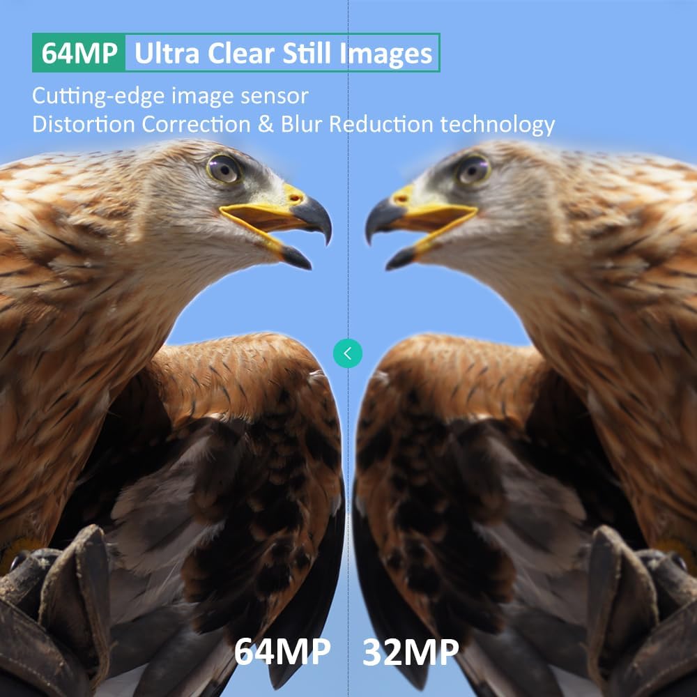 GardePro E6 Trail Camera, WiFi Blueooth, 48MP 1296p, Game Cameras with No Glow Night Vision, External Antenna, Motion Activated, Waterpoof - Image 4