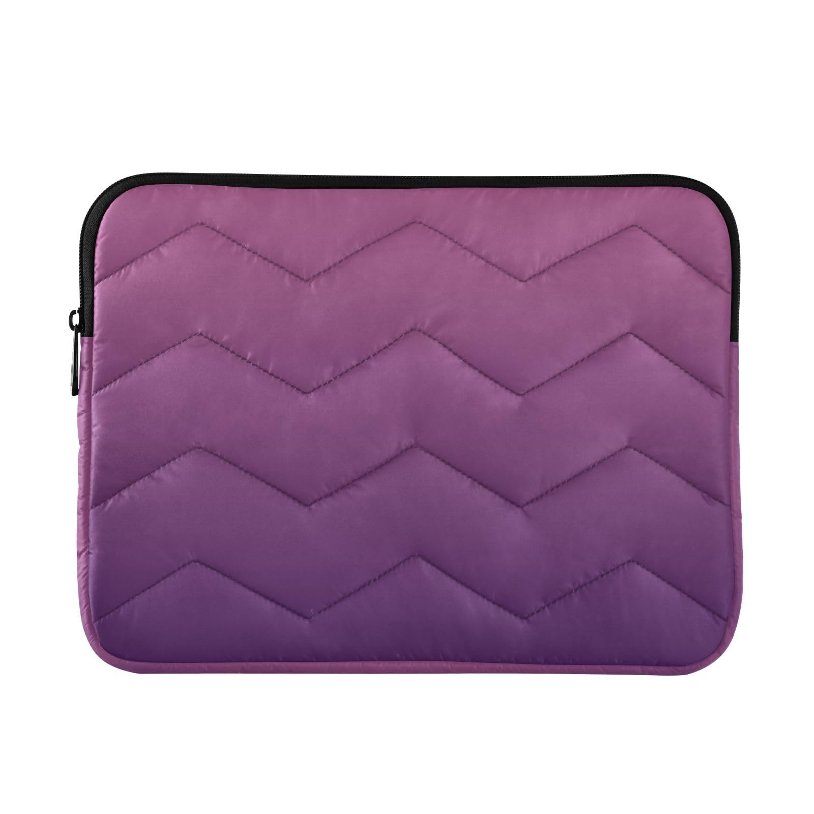 Purple Black Gradient Laptop Sleeve for 13-13.3 IN Water Resistant Portable Laptop Sleeve Bag Carrying Sleeve Bags for Women Travel Airport