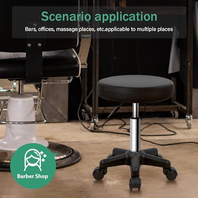 Silla De Oficina Giratoria Ergonomica Sin Apoyabrazos Ajusta miniatura 3