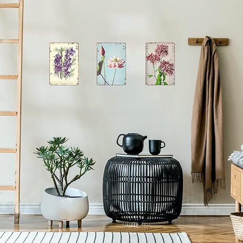 Miniatura 5 de Ascigo Letreros de metal vintage para cocina costura gato sala de costura nunca subestima a una anciana con gatos y habilidades de costura letrero