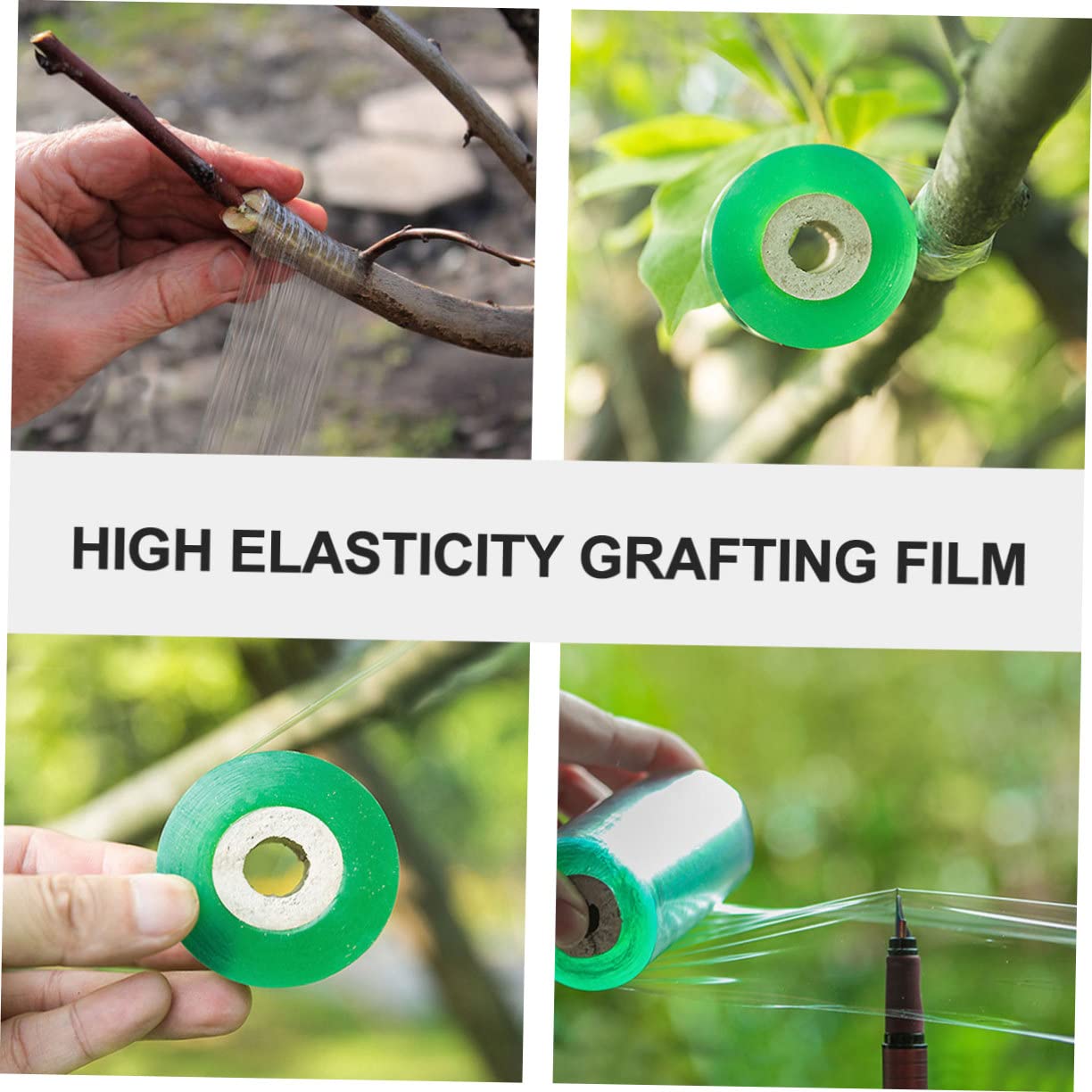 ibasenice 4rollen Floristenband Grün Selbstklebend Breit Flexibel Für Veredelung Und Pfropfen Von Obstbäumen Und Pflanzen