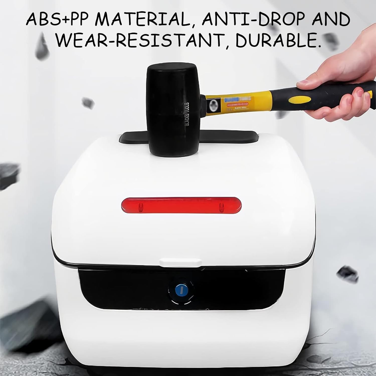 30L Motorcycle Tour Tail Box, Motorcycle Top Case Scooter Trunk Luggage Storage Lockable Waterproof Carrier Plastic Case with Mounting Hardware, Universal Mounting,Matte black