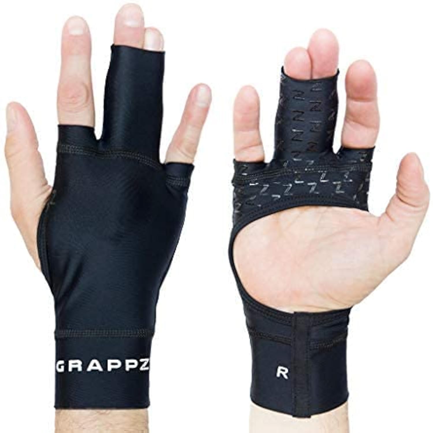 Grappz - Jiu Jitsu BJJ Finger Tape Alternative Compression Grappling Gloves V2 (XS)