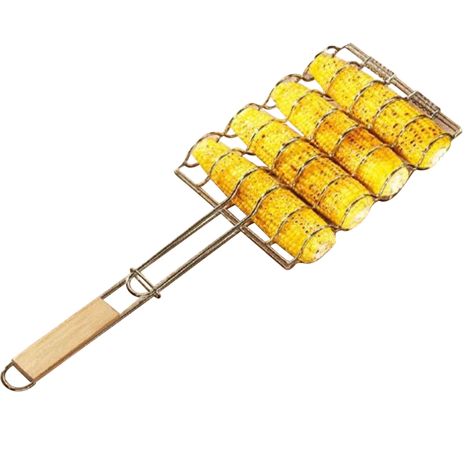 Corn Grill Net Clip, Portable Barbecue Grilling Basket Corn on the Cob Grill Basket, BBQ Rack for Meat Steak Fish Shrimp Vegetables Youding