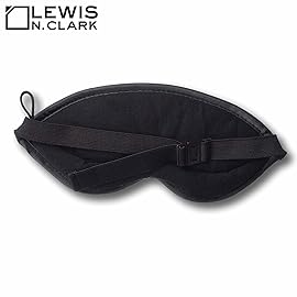 Lewis N. Clark Comfort Sleep Mask | Eye Mask for Travel | Comfortable & Breathable | Light Blocking & Adjustable | Burgundy