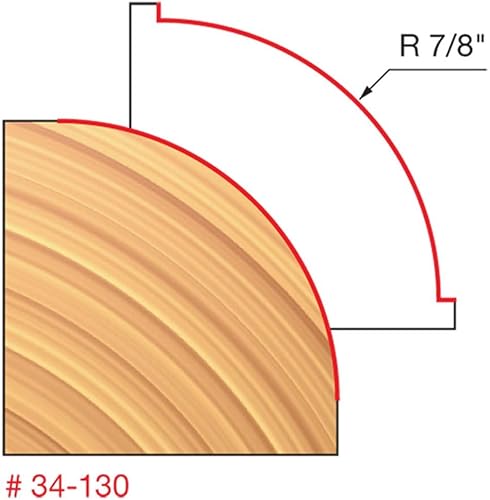 Miniatura 2 de Broca para redondeo en rebajadora 34-100 de Freud, 116 pulgada de radios y vástago de 14 pulgada