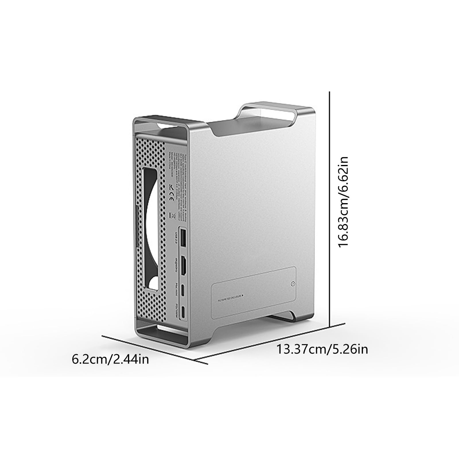Enclosure per HDD NVMe ad alta velocità con interfacce USB C Alloggiamento in alluminio e sistemi di raffreddamento efficienti Enclosure HDD NVMe PCIe