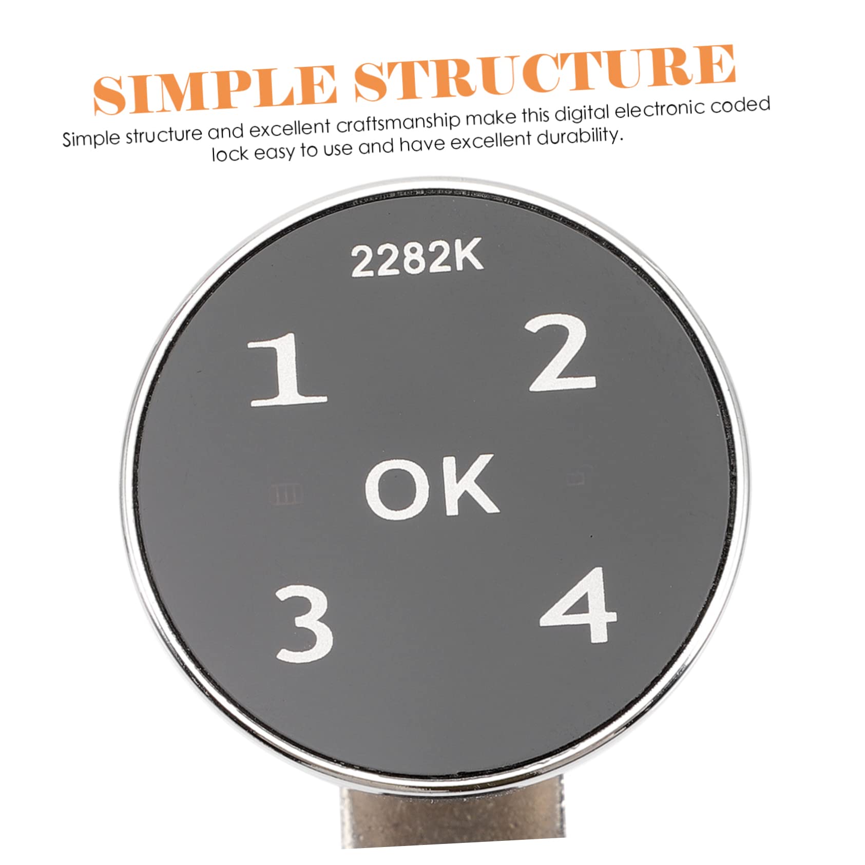 Artibetter 2pezzi Serratura Elettronica Digitale Con Codice Per Armadietti e Cassette Postali Design Elegante Materiale Resistente Installazione Facile e Sicura Per Uso Domestico e Ufficio