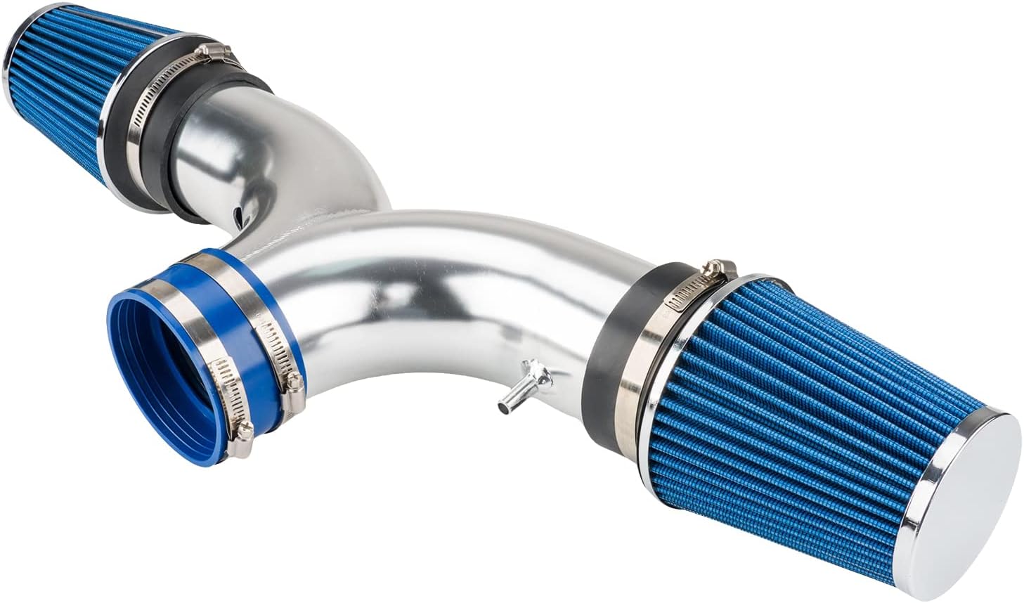 Cold Air Intake Kit with Filter Heat Shield for 2002-2006 Dodge Ram 1500 4.7L (Blue)