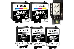Remanufactured Epson 215 T215 Ink Cartridges 3-Pack with T2950 Maintenance Box Compatible...