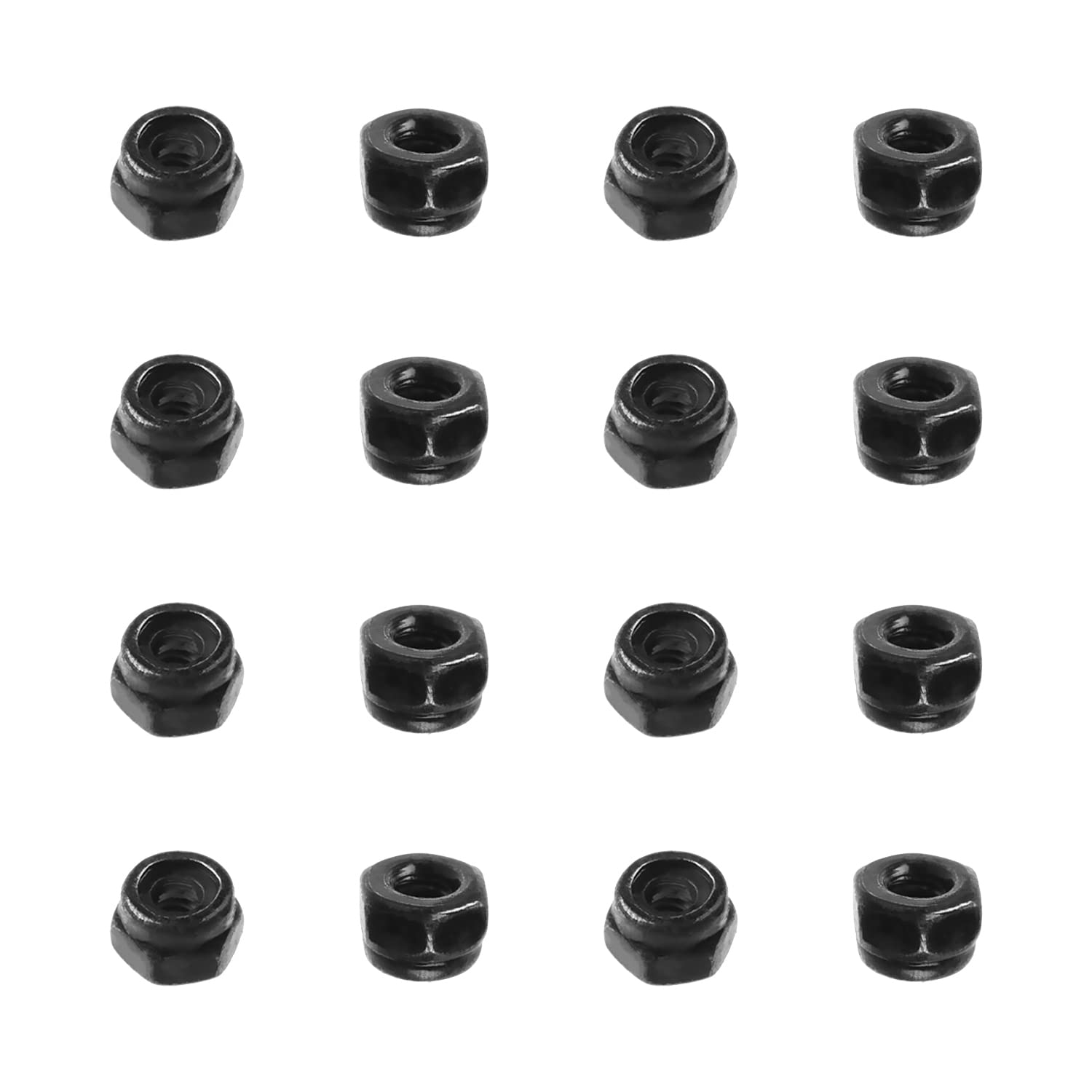 100Pcs M2 X 0.4mm Nylon Insert Lock Nuts - Hex Locknuts Carbon Steel White Zinc - For Machinery & Shipbuilding - View #6