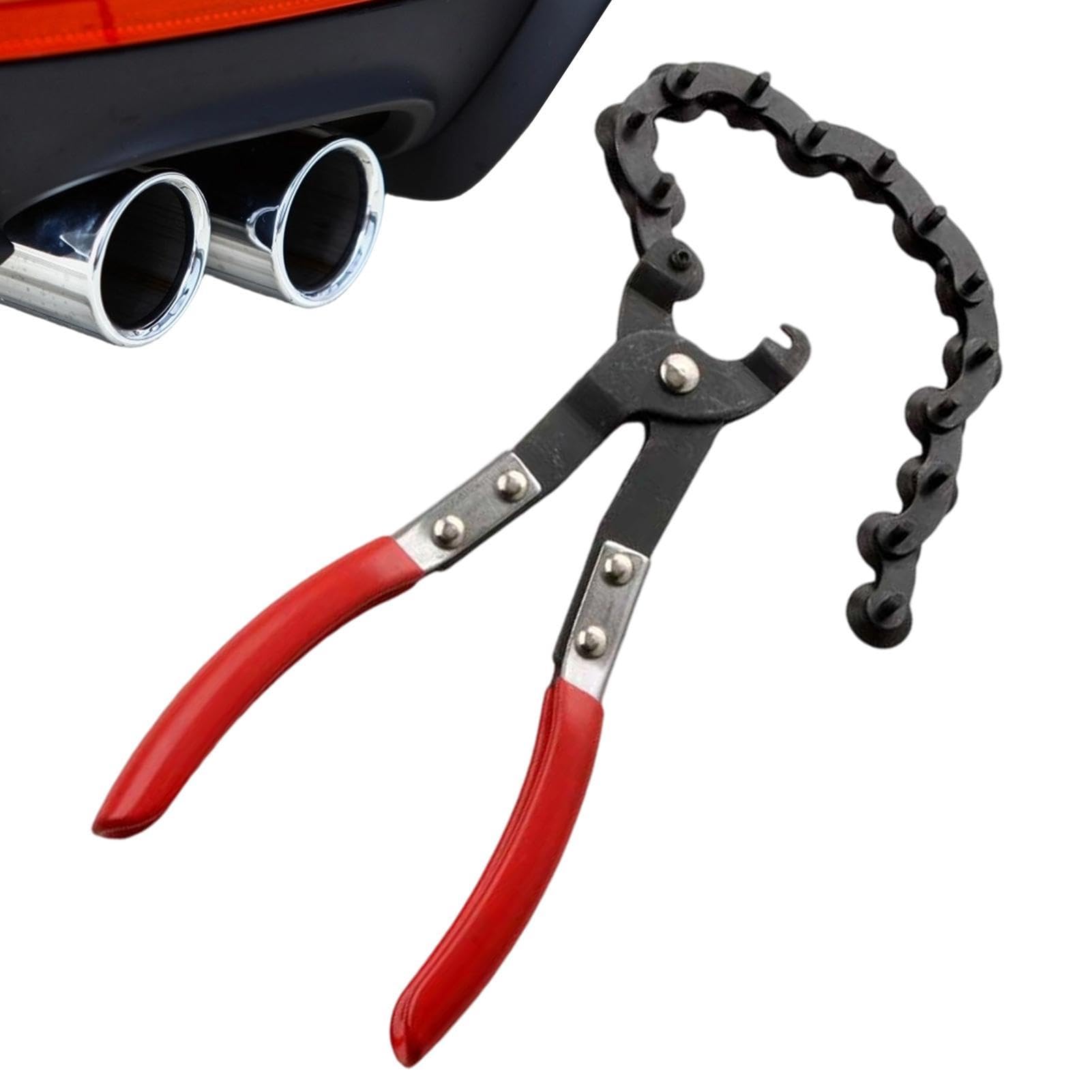 Cortador de tubos de escape con cadena, de alto rendimiento y ergonómico