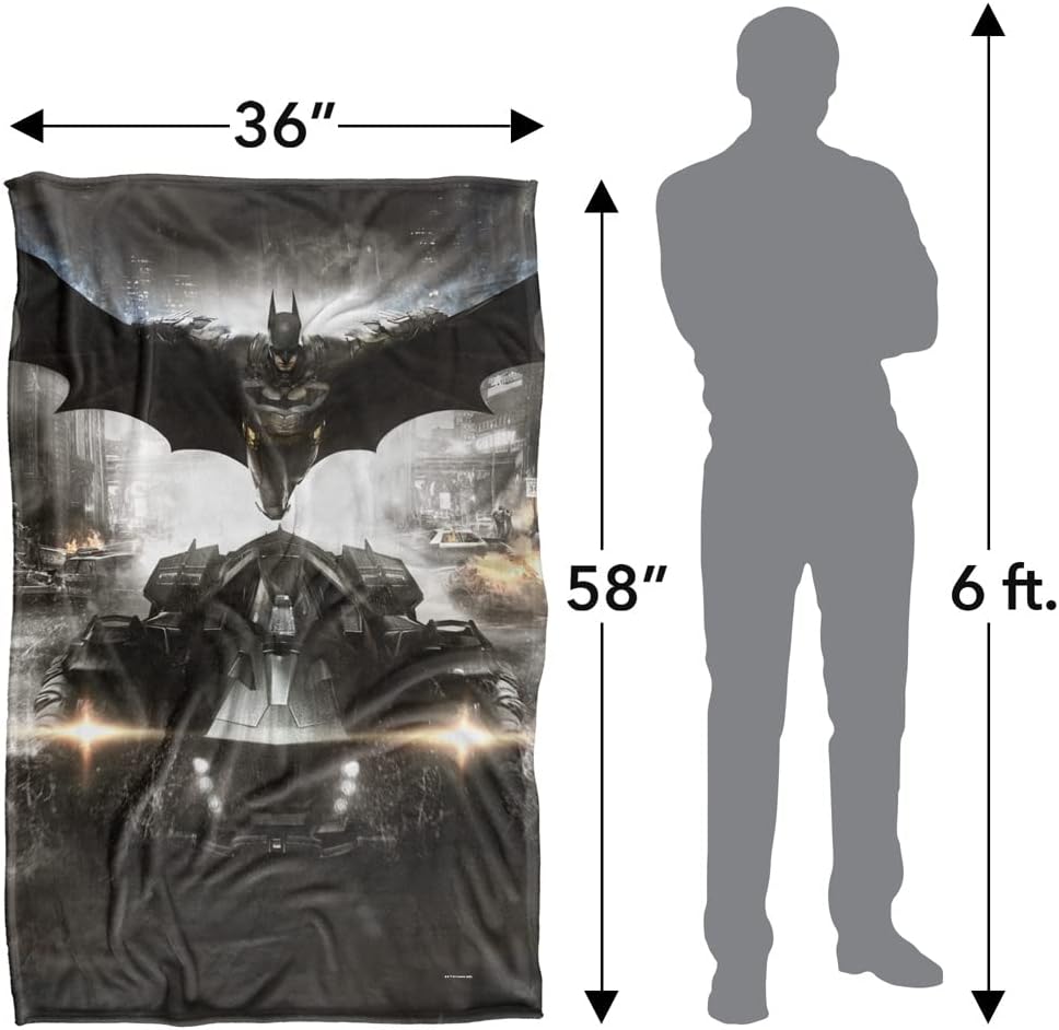 Batman Arkham Knight Poster Silky Touch Super Soft Throw Blanket 36" x 58",Poster - Image 5