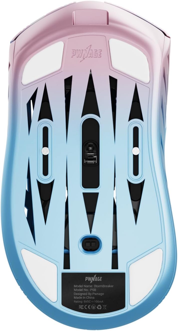 PWNAGE Stormbreaker Wireless Magnesium Gaming Mouse 4kHz - 50grams Ultralight Esports Pro Gamer Flawless Professional PAW3395 Optical Sensor 26,000 DPI (blg)