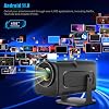 HY320 Android 11OS ile donatılmış mini taşınabilir projektör, akıllı projektör yerel 1080P otomatik trapezoid düzeltme, WiFi 6, BT 5.0 ile, 4K 150 inç ekranı destekler