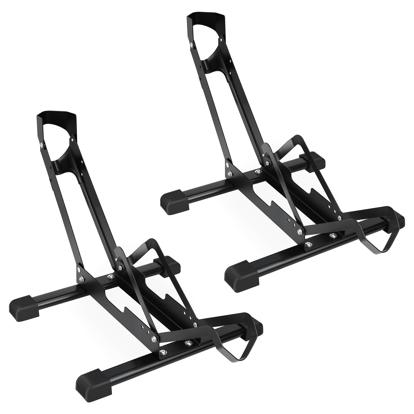 MAKELEN 2 Packs Bike Floor Stand for Mountain MTB & Road Bicycles 23c-3.0 inch Wide Tire 20-29 inch Tire Indoor Outdoor Bike Rack Bicycle Floor Stand Black