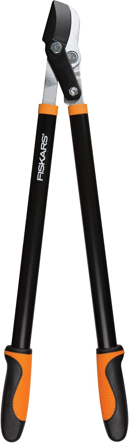 Fiskars 28-Inch Power-Lever Garden Bypass Lopper and Tree Trimmer, Sharp Precision-Ground Steel Blade for Cutting Branches up to 1.75-Inch Diameter
