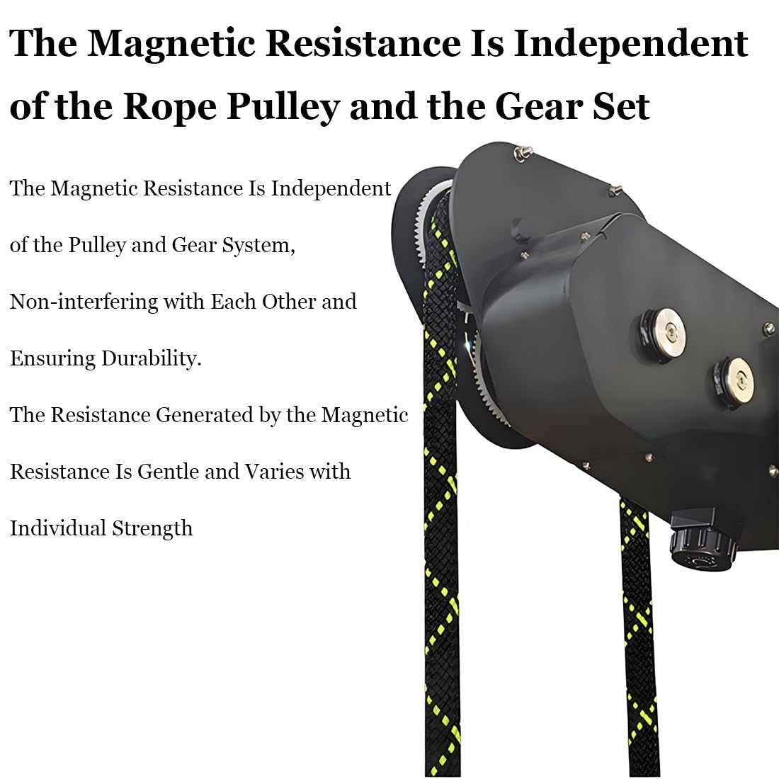 Sistema de polea de resistencia – Entrenador de cuerda sin fin ajustable de 30 kg para entrenamiento de abdominales, espalda y pecho, máquina de escalada suspendida para gimnasio en casa
