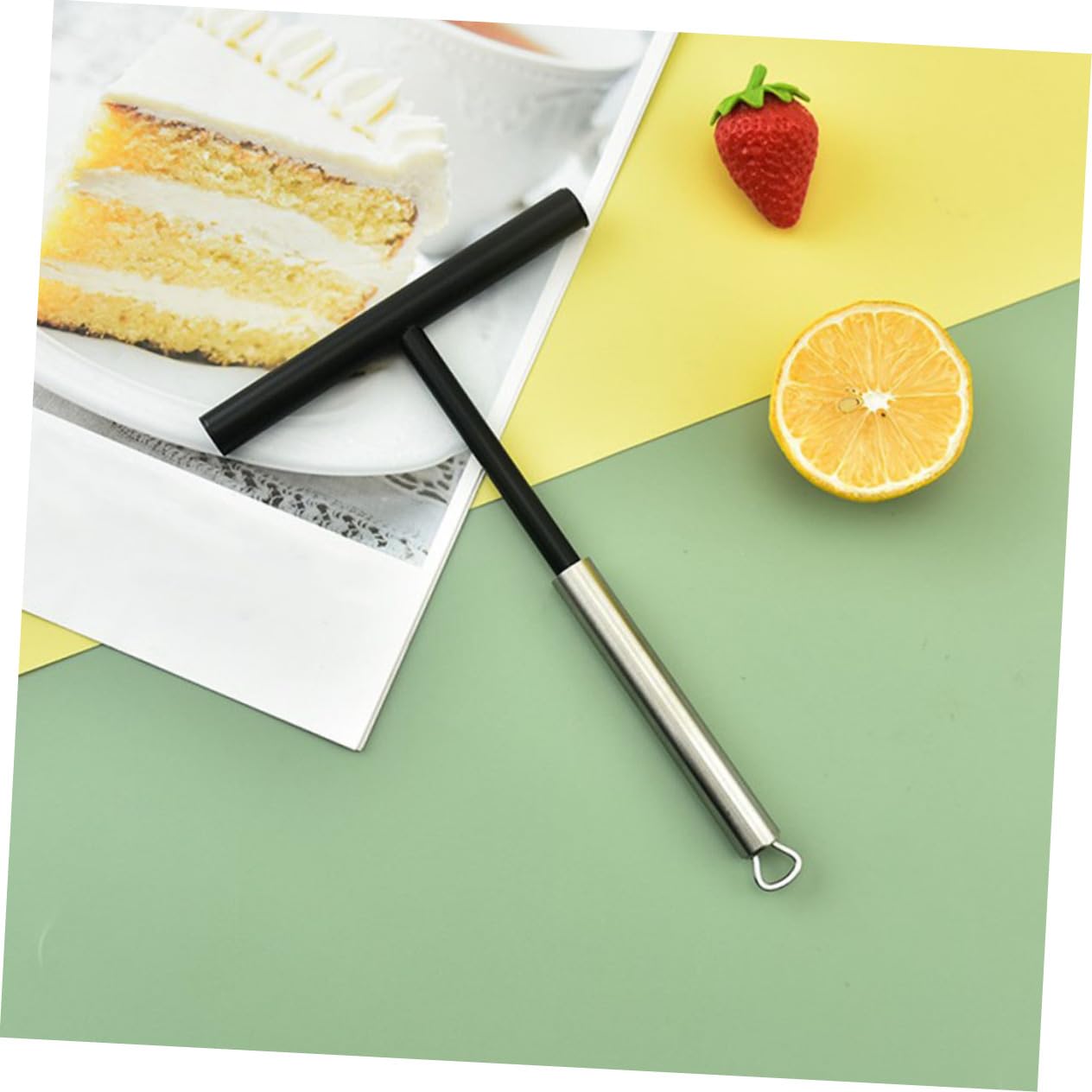 MAGICLULU 3 Juegos Espátula De Crema Espátula De Fondant Para Crepes Sartén Expander Esparcidor De Crepes Palo Esparcidor De e Palo De e Tortita Decoración No Nylon Silver
