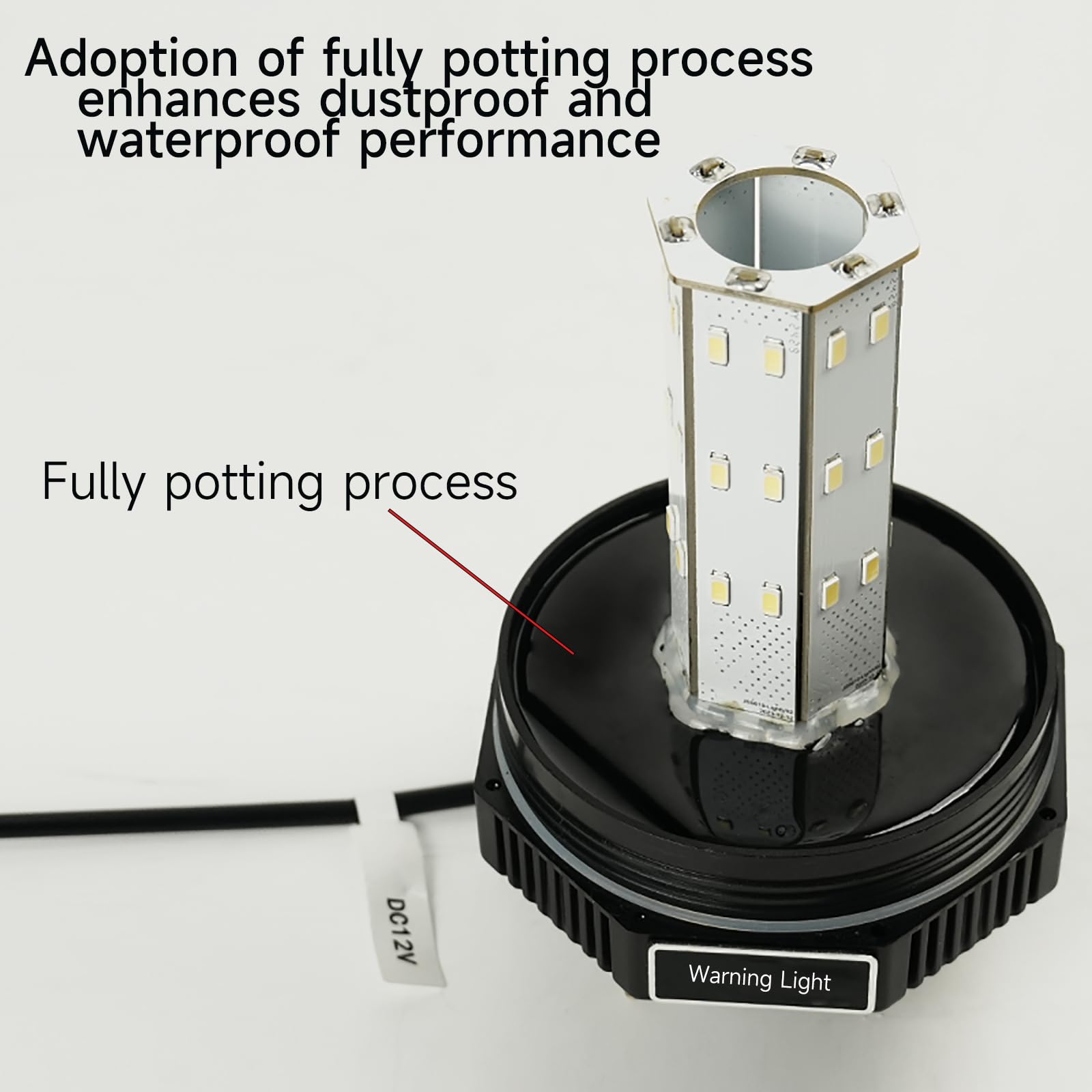 Y DIANS Led Rotating Beacon Strobe Light Waterproof Industrial Hazard Flash Emergency Security Siren Warning Light with 120dB Buzzer for Port Ship Vehicle Heavy Equipment Green DC12V