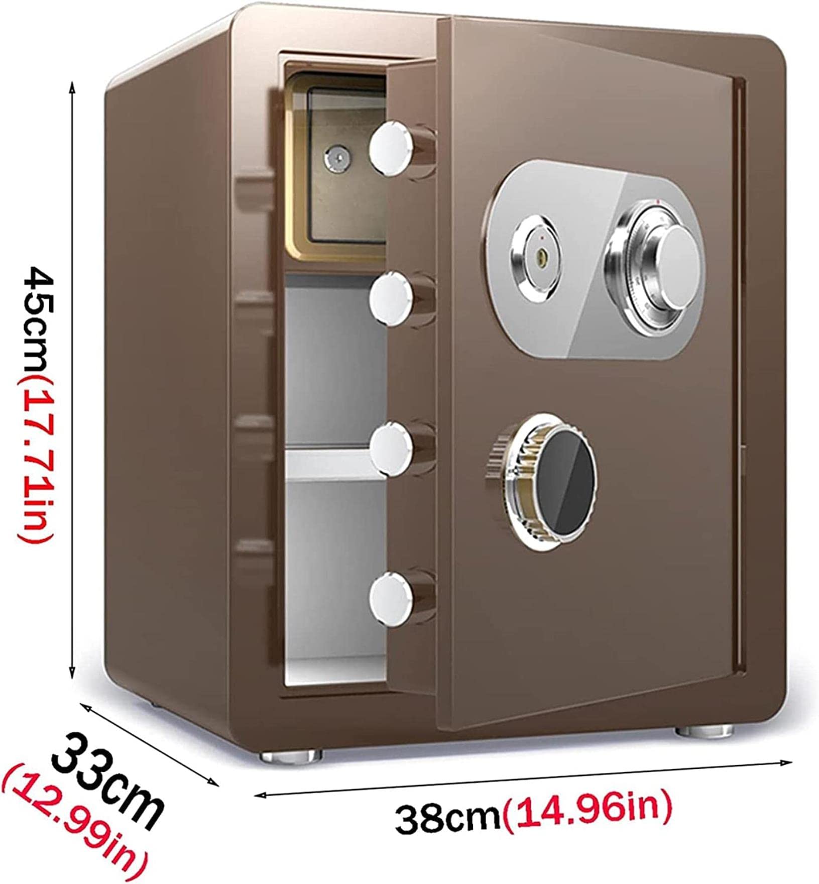 NZPOST Cassaforte Cassaforte per la casa Cassaforte per Documenti Cassaforte con Serratura Piccola Scatola di immagazzinaggio Impermeabile e antifurto Chiave