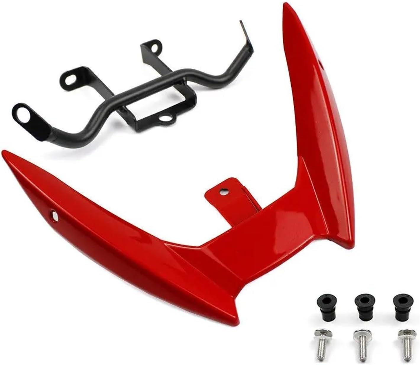 Side spoiler accessories Motorcycle Lower Fairing Body Kit Accessories Engine Spoiler Belly Pan For MT-09 MT09 MT FZ 09 FZ-09 FZ09 2014-2016(Rosso)