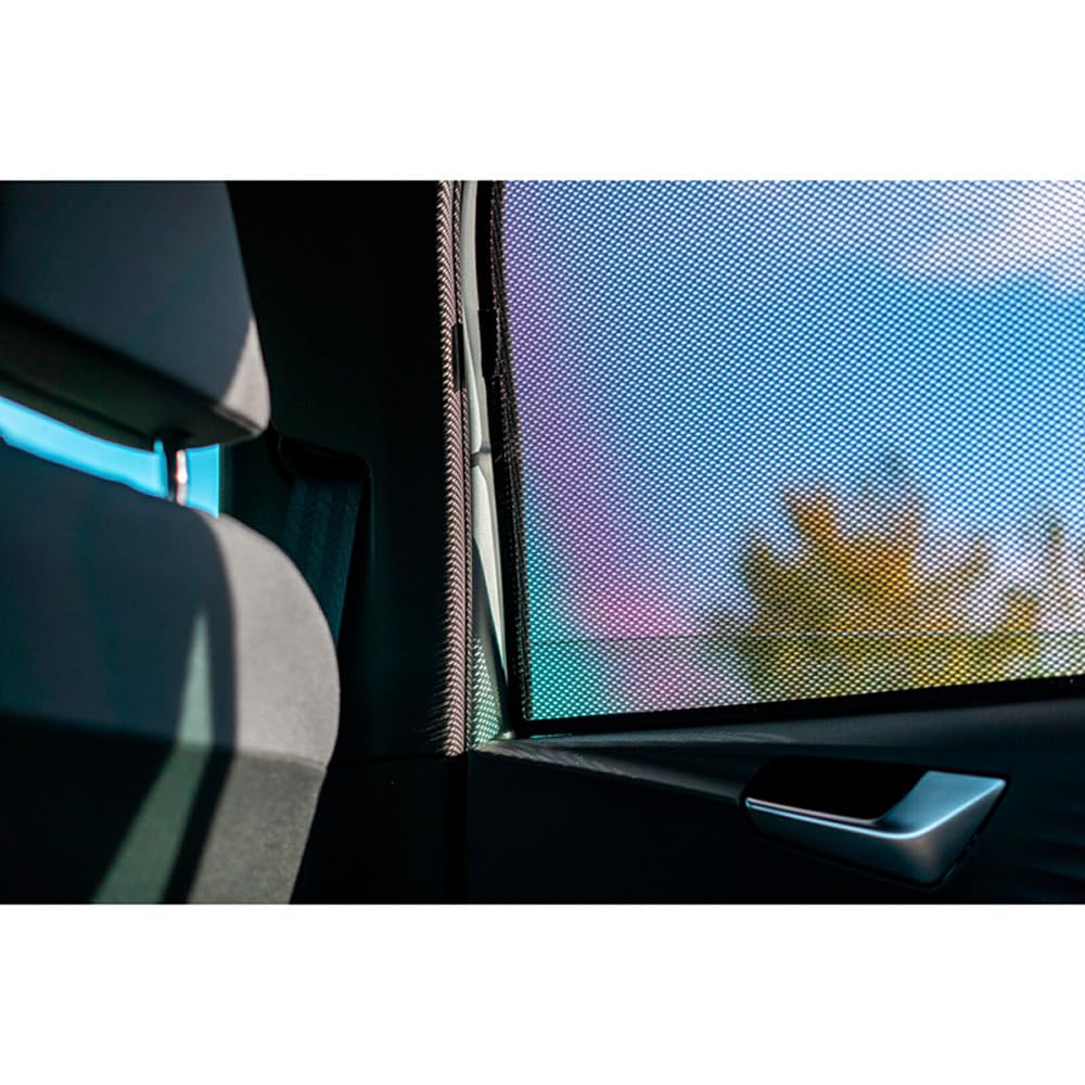 CAR SHADES Set (Porte Laterali Posteriori) Compatibile con Volkswagen ID.3 2020- & Cupra Born 2021- (2-Parti) Tendine Parasole su Misura
