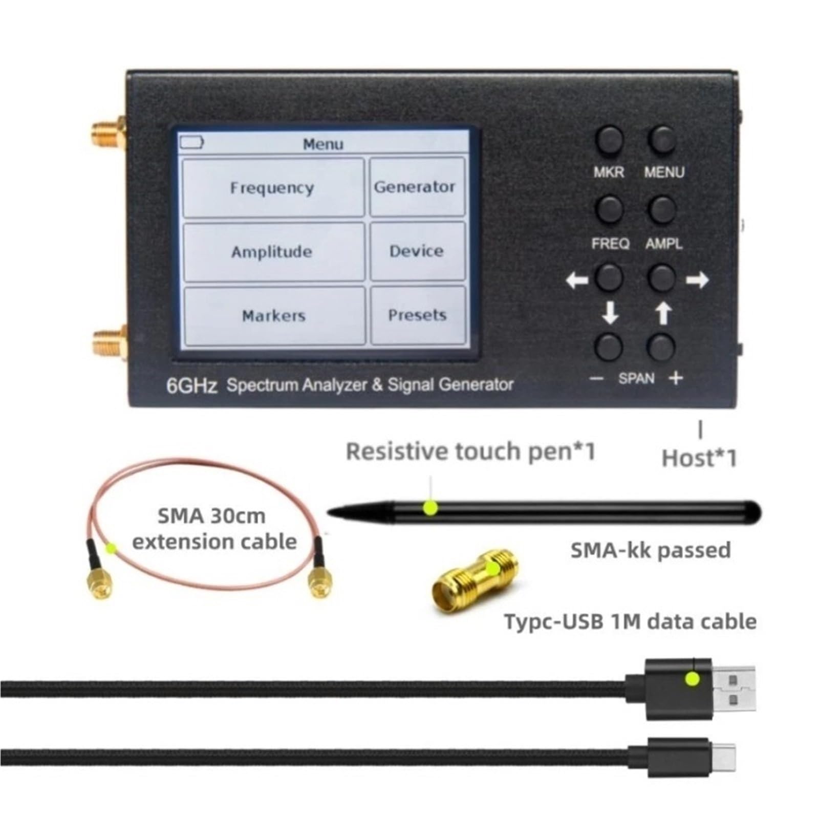 6GHz przenośny analizator widma generator sygnału 3G 4G LTE CDMA DCS GSM GPRS GLONASS Generator sygnału