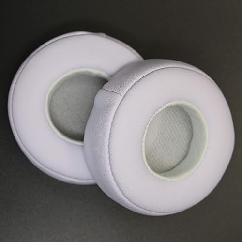 Miniatura 2 de Almohadillas Mixr de repuesto para orejas de piel sintética compatible con auriculares Mixr (blanco)