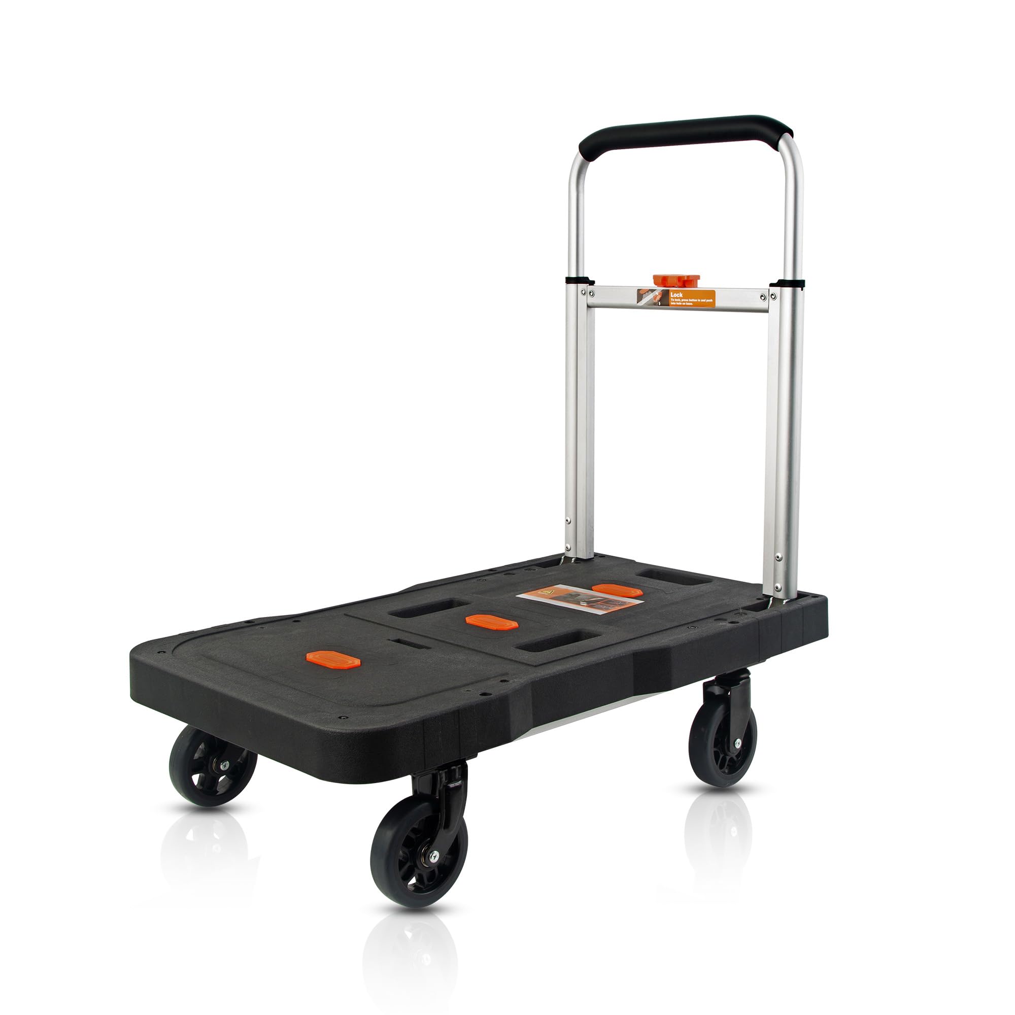 KENDO Plattformwagen klappbar 150kg Teleskop Handgriffe Anti-Rutsch Beschichtung