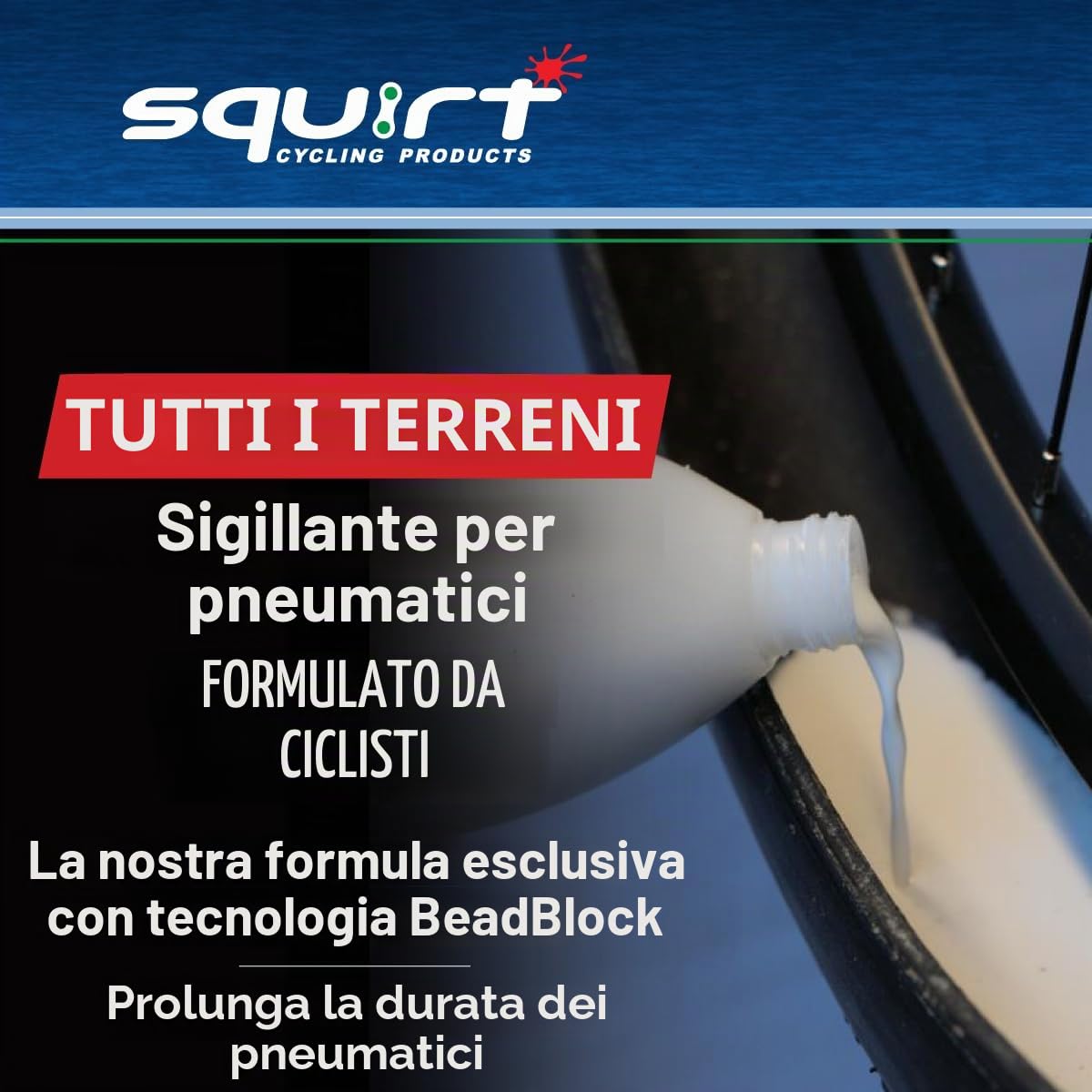 Squirt Seal Tyre Sealant with Beadblock 1000ml