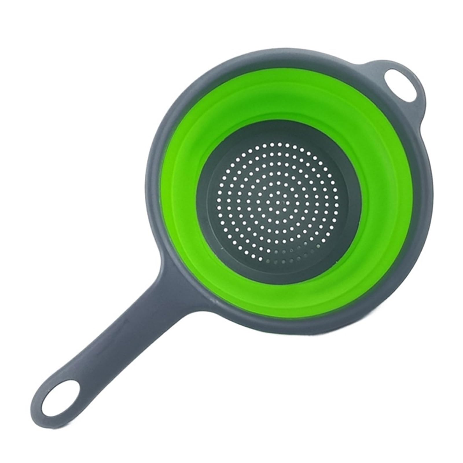 WZPTLKIBAD Silicone Collapsible Colander Kitchen Strainer with Handle