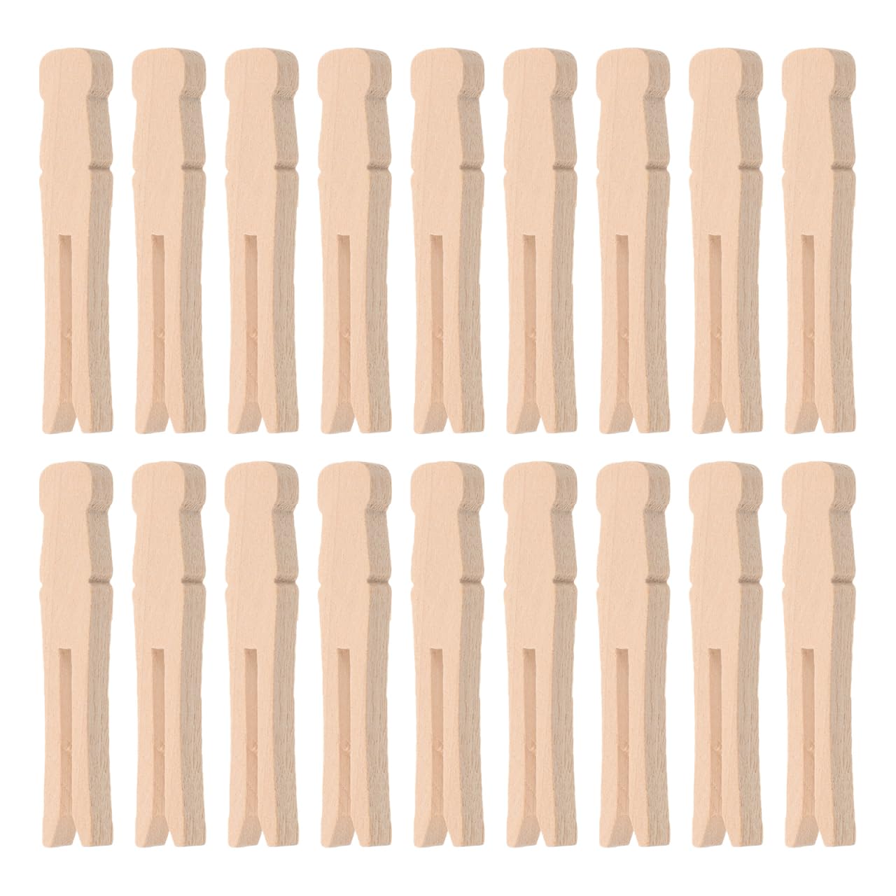100Pcs Natural Wooden Clothespins for Crafts and Laundry Rustic Wood Clothes Pegs Multipurpose Clips for Photos Clothes Drying Quilts and Blankets