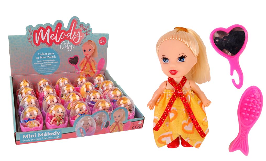 MELODY - Pacco Da 12 Mini Bambole Manichino Multicolore - Giocattolo Per Bambini Dai 3 Anni - 077306PA - 2