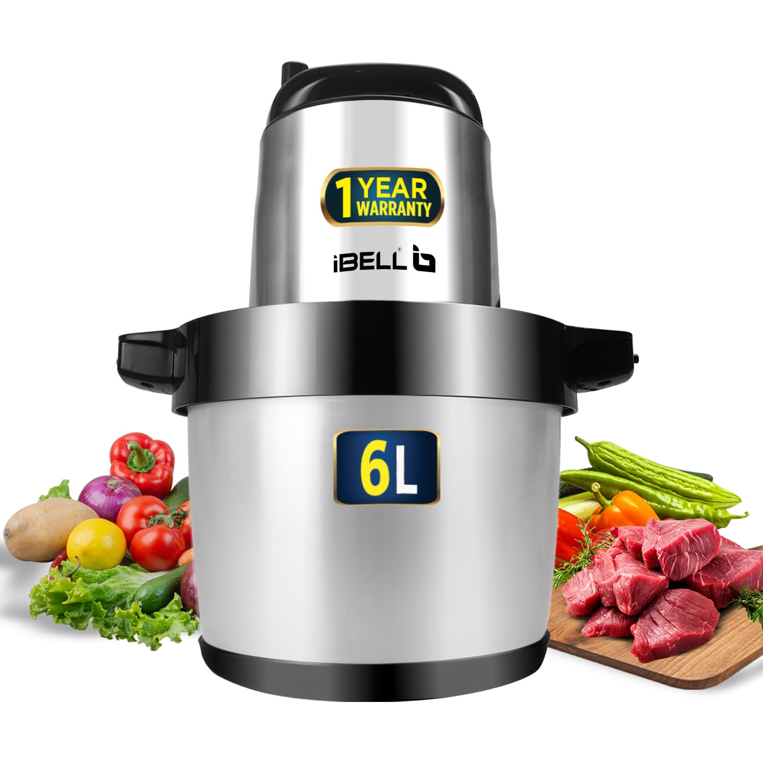See full amazon price history chart for iBELL MT600SL Meat Grinder/Mincer, 6 Litre Stainless Steel Bowl, 1800W, Multi Purpose Chopper for Meat, Vegetables, Onion, Garlic Slicer, Fruit & Nuts (Silver) iBELL MT600SL Meat Grinder/Mincer, 6 Litre Stainless Steel Bowl, 1800W, Multi Purpose Chopper for Meat, Vegetables, Onion, Garlic Slicer, Fruit & Nuts (Silver) (B0D927LW53) Amazon Price History, Amazon Price Tracker