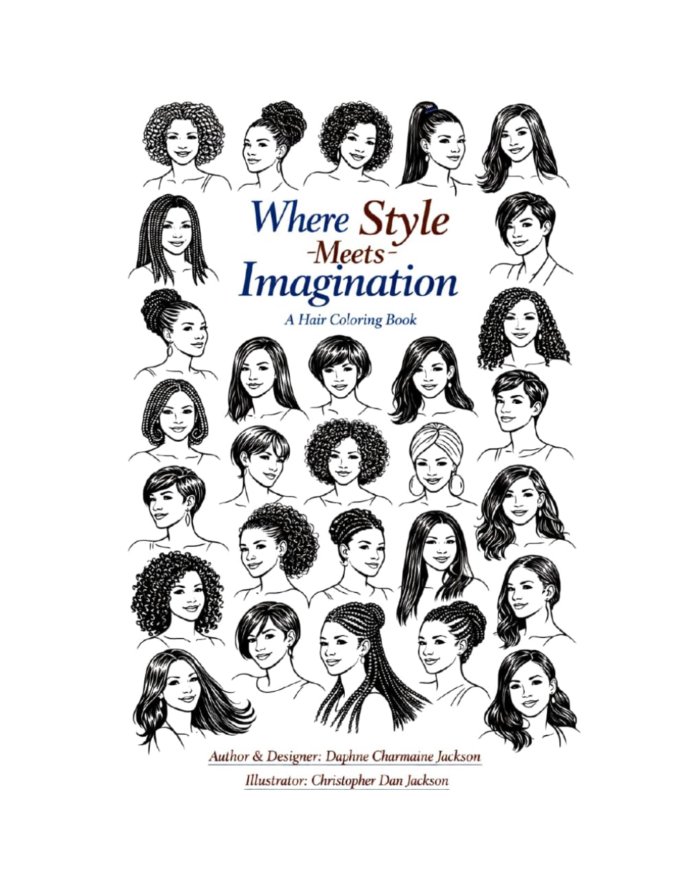Where Style Meets Imagination: A Hair Coloring Book