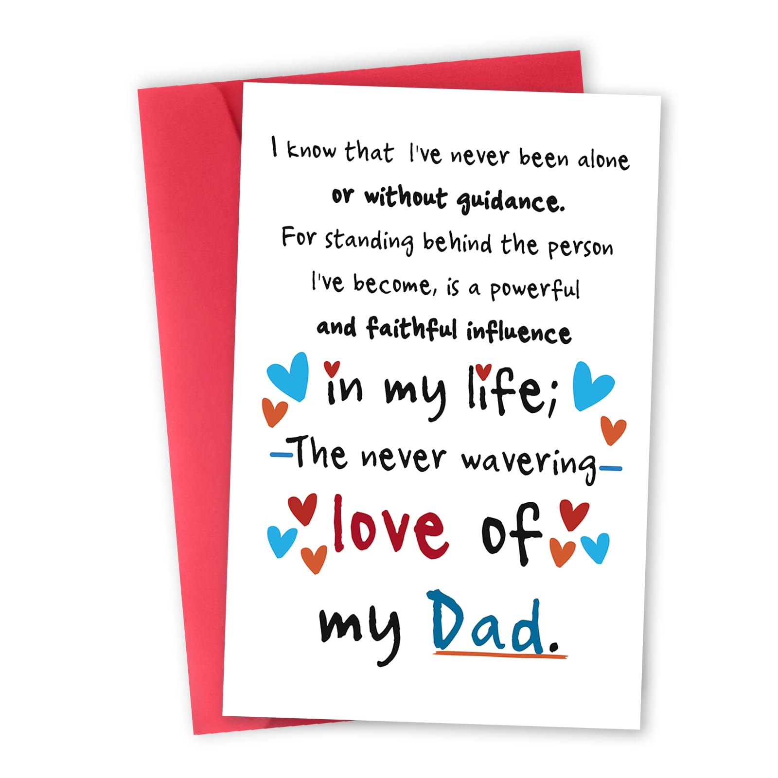 mmuue Funny Fathers Day Card Gift for Dad, Happy Birthday Gifts for Daddy from Daughter Son, Dad Birthday Card, Thank You Dad Card