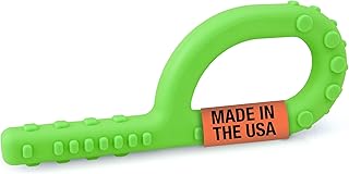 ARK Textured Grabber Sensory Chew, Sensory Toys for Kids and Adults, Chewy Fidget for Autism, ADHD, SPD, Anxiety, Medical-Grade Oral Motor Therapy Tools, XT, Firm, Lime Green