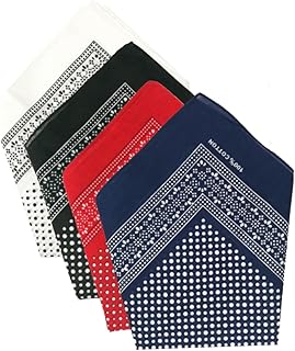 4piezas Pañuelo Cuadrado De Algodón Estampado Pañuelos Cabeza para Exteriores Moda Decorar Máscara Caballo