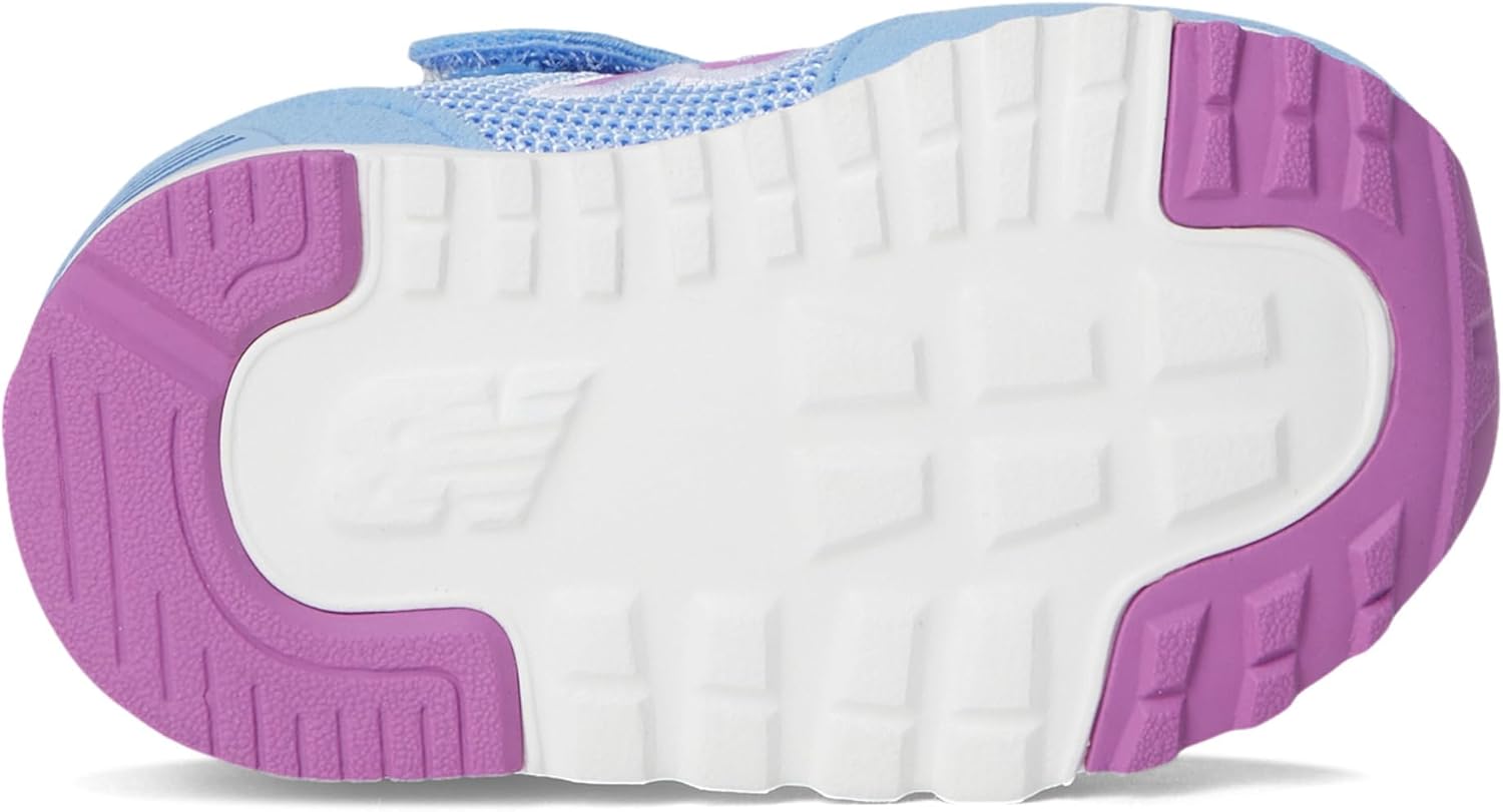 New Balance Kid's 515 V1 New-B Hook & Loop Sneaker, Electric Sky/Passion Fruit, 3 XW Infant - Image 3