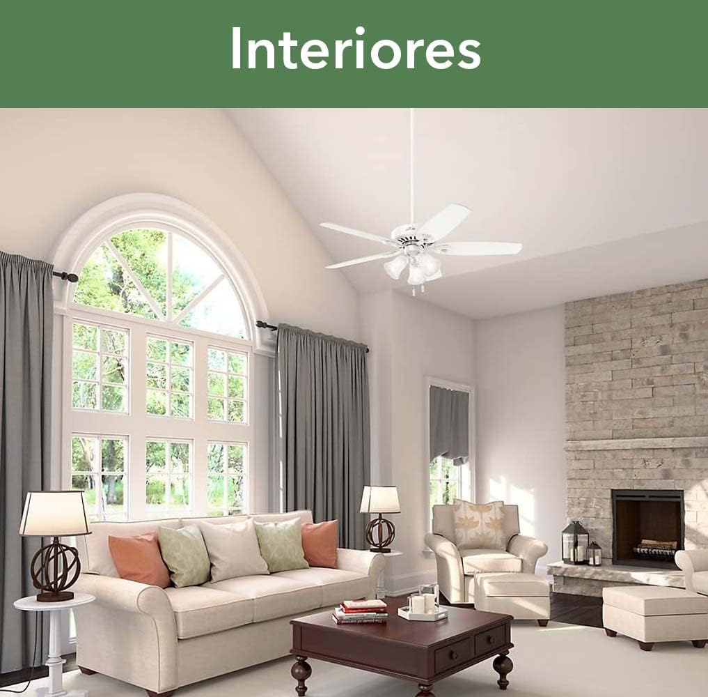 Review Hunter Fan Company 53236 Hunter Builder Plus Indoor Ceiling Fan with Lights and Remote Control, 52, Snow White Finish