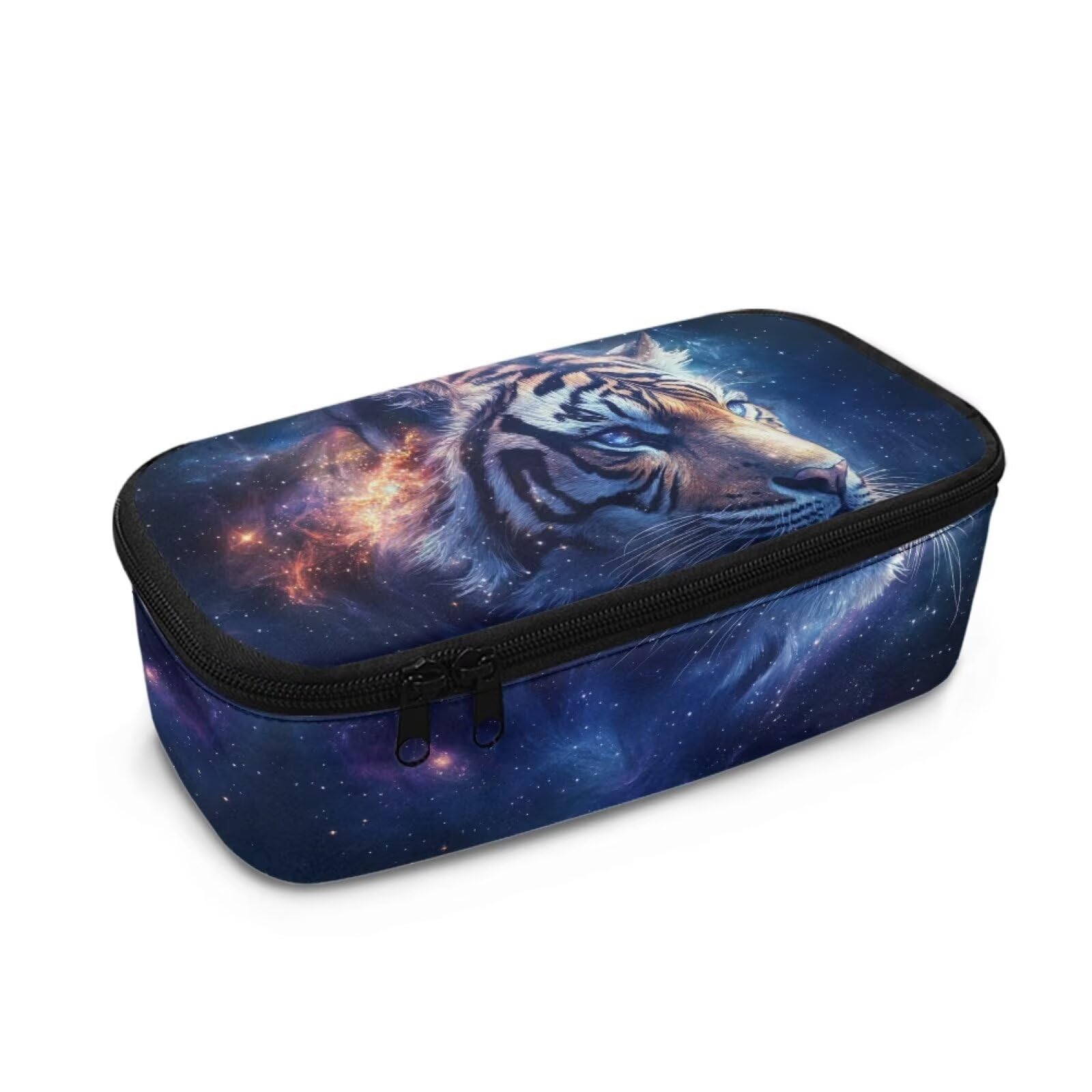 COEQINE Galaxy Pencil Case for Boys 8 Big Capacity Pencil Pouch with Zipper Handle Cool Pen Case for Kids Large Storage Pencil Box Organizer