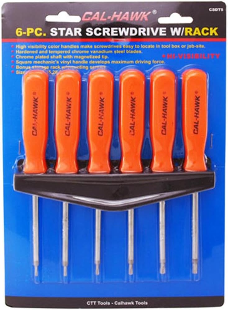 Star Drive Screwdriver Set, 6-Piece, CSDT6