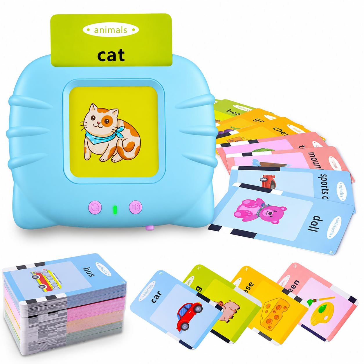 AR Toys & Games Store CuteSnap Instant Print Camera for Kids – Inkless Portable Mini Camera with 2.4” HD Display, Photo & Video Recording and SD Card Support & Educational Fun Gift for Kids (Blue)-image-8