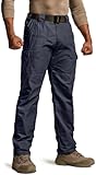 Men&apos;s Tactical Pants&comma; Water Resistant Ripstop Cargo Pants&comma; Lightweight EDC Work Hiking Pants&comma; Outdoor Apparel