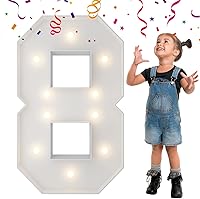 Vista 36 de 4 pies de alto, letras iluminadas con marco, letras enormes con marco, marco de globos en mosaico, letra grande para decoraciones de compromiso