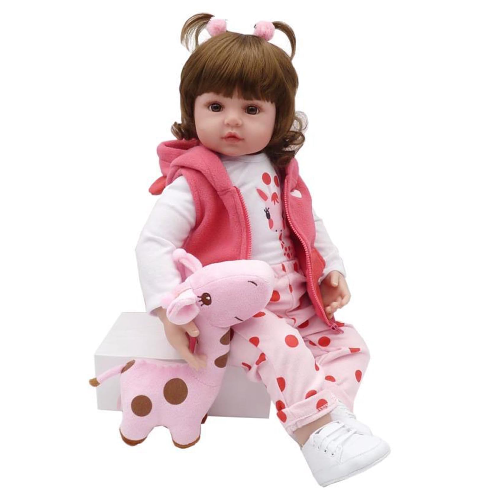 ZIYIUI Bambola Reborn Femmina 18 Pollici 47 Centimetri Realistica in Silicone Morbido Che Sembra Vera - Originale Ragazza