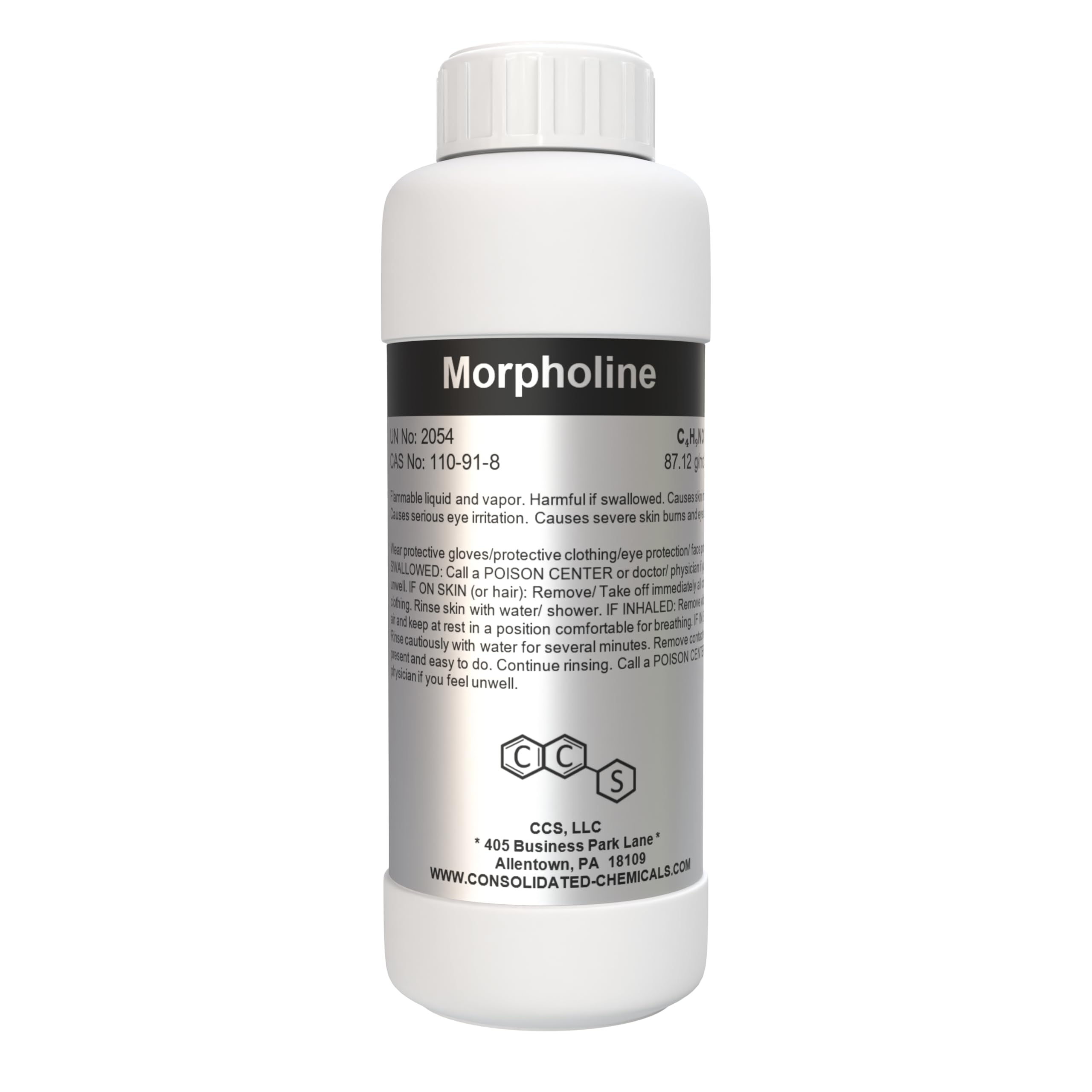 Morpholine - High Purity | Premium Industrial & Laboratory Grade Chemical for Water Treatment, Rubber Manufacturing, and Chemical Synthesis | (100mL (3.3 Fl Oz))